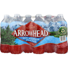 Load image into Gallery viewer, ARROWHEAD WATER: 100% Mountain Spring Water 24 Count - 0.5 liter, 12 lt
