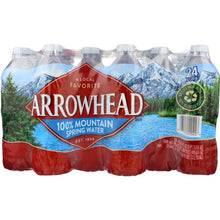 Load image into Gallery viewer, ARROWHEAD WATER: 100% Mountain Spring Water 24 Count - 0.5 liter, 12 lt

