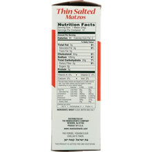 Load image into Gallery viewer, MANISCHEWITZ: Matzo Thin Salted, 10 oz
