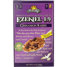 Load image into Gallery viewer, FOOD FOR LIFE: Ezekiel 4:9 Sprouted Grain Cereal Cinnamon Raisin, 16 oz
