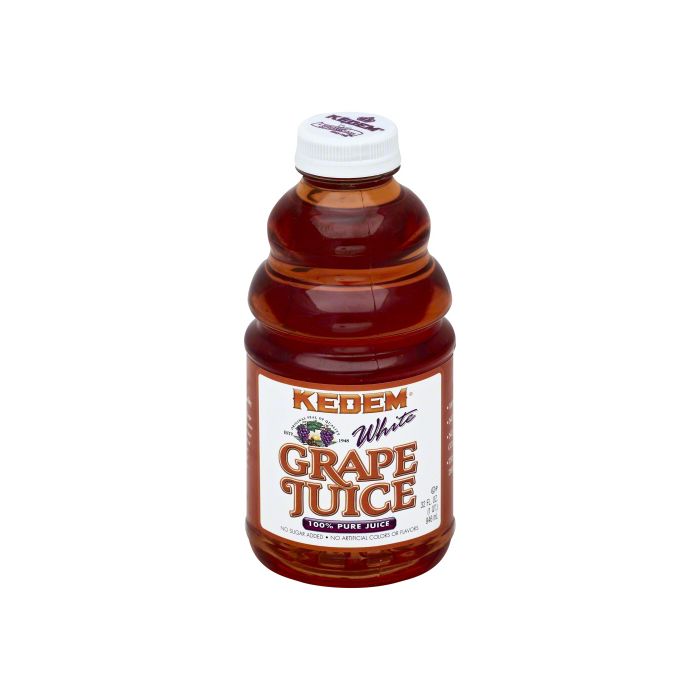 KEDEM: Juice Grape White, 32 oz