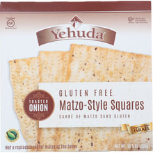 Load image into Gallery viewer, YEHUDA: Gluten Free Matzo Style Crackers with Toasted Onion, 10.5 oz
