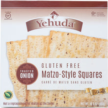 Load image into Gallery viewer, YEHUDA: Gluten Free Matzo Style Crackers with Toasted Onion, 10.5 oz
