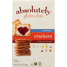 Load image into Gallery viewer, ABSOLUTELY GLUTEN FREE: Cracker Gluten Free Original, 4.4 oz
