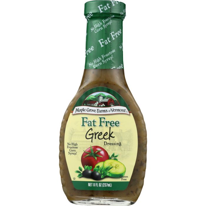 MAPLE GROVE: Fat Free Greek Dressing, 8 oz