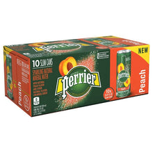 Load image into Gallery viewer, PERRIER: Water Sparkling Peach Pack of 10, 84.5 oz
