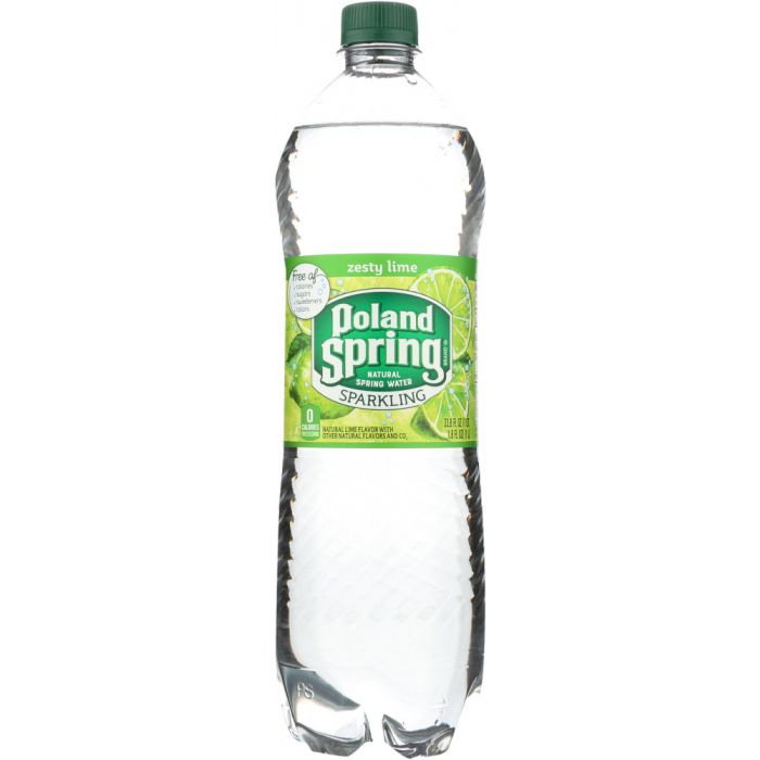 POLAND SPRINGS: Water Spring Sparkle, Lime, 1 lt