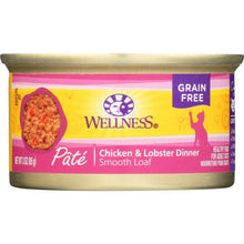 Load image into Gallery viewer, WELLNESS: Adult Chicken and Lobster Canned Cat Food, 3 oz
