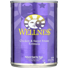 Load image into Gallery viewer, WELLNESS: Chicken and Sweet Potatoes Dog Food, 12.5 oz
