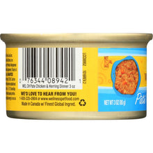 Load image into Gallery viewer, WELLNESS: Adult Chicken and Herring Canned Cat Food, 3 oz
