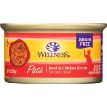 Load image into Gallery viewer, WELLNESS: Beef &amp; Chicken Formula Cat Food, 3 oz
