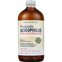 Load image into Gallery viewer, AMERICAN HEALTH: Probiotic Acidophilus Plain, 16 oz
