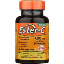 Load image into Gallery viewer, AMERICAN HEALTH: Ester-C 500 mg with Citrus Bioflavonoids, 60 Veggie Caps
