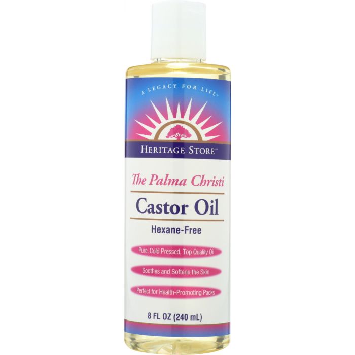 HERITAGE: Castor Oil Hexane Free, 8 oz