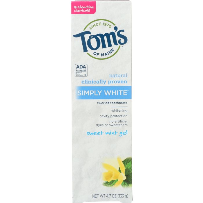 TOMS OF MAINE: TTHPSTE WHTE GEL MINT SWT (4.700 OZ)