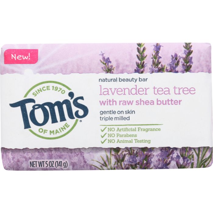 TOMS OF MAINE: Soap Bar Lavender Tea Tree, 5 oz