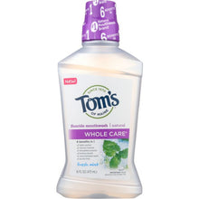 Load image into Gallery viewer, TOMS OF MAINE: Whole Care Mouthwash Mild Mint, 16 fo
