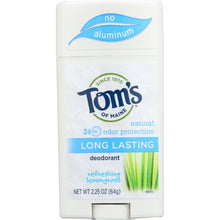 Load image into Gallery viewer, TOMS OF MAINE: Long Lasting Deodorant Refreshing Lemongrass, 2.25 Oz
