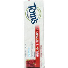 Load image into Gallery viewer, TOMS OF MAINE: Fluoride-Free Propolis &amp; Myrrh Toothpaste Cinnamint, 5.5 Oz
