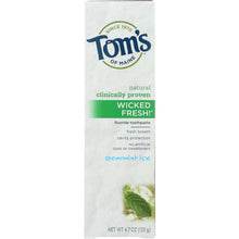 Load image into Gallery viewer, TOMS OF MAINE: Wicked Fresh! Fluoride Toothpaste Spearmint Ice, 4.7 Oz
