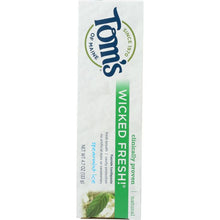 Load image into Gallery viewer, TOMS OF MAINE: Wicked Fresh! Fluoride Toothpaste Spearmint Ice, 4.7 Oz
