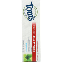 Load image into Gallery viewer, TOMS OF MAINE: Fluoride-Free Propolis &amp; Myrrh Toothpaste Spearmint, 5.5 Oz
