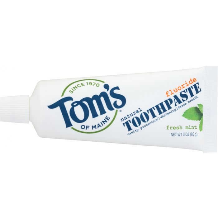 TOMS OF MAINE: Toothpaste Flouride Whitening Fresh Mint, 3 oz