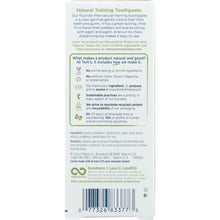 Load image into Gallery viewer, TOMS OF MAINE: Toddler Fluoride-Free Natural Training Toothpaste Mild Fruit, 1.75 oz
