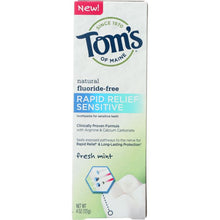 Load image into Gallery viewer, TOMS OF MAINE: Rapid Relief Sensitive Natural Toothpaste, 4 oz
