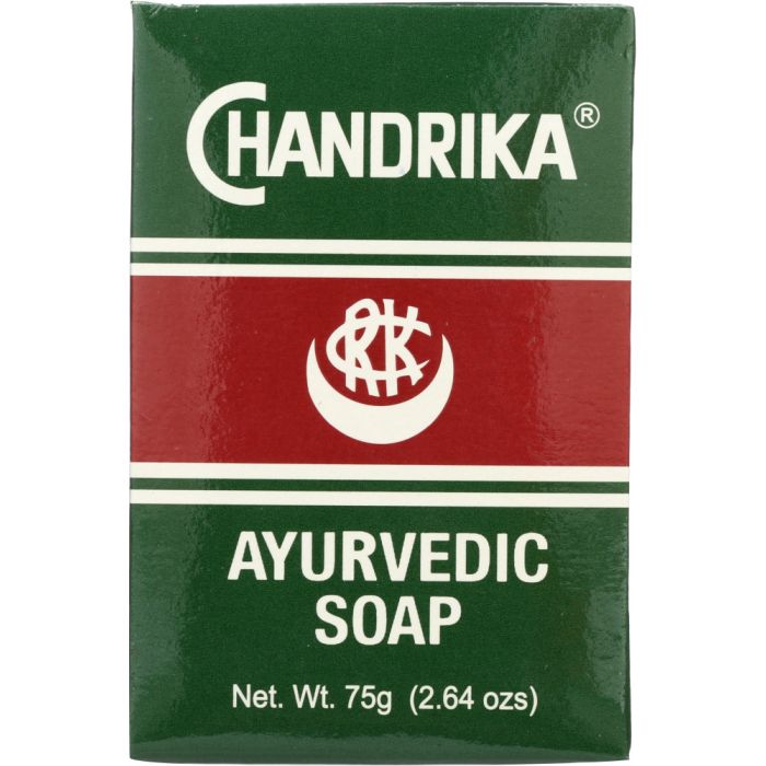 CHANDRIKA: Ayurvedic Soap Bar Herbal and Vegetable Soap, 2.64 oz