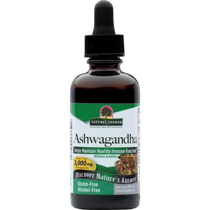 NATURES ANSWER: Ashwagandha Withania Somnifera Alcohol Free, 2 oz