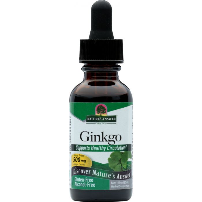 NATURES ANSWER: Ginkgo Biloba Alcohol Free, 1 oz