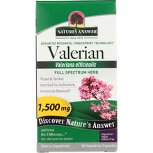 Load image into Gallery viewer, NATURES ANSWER: Valerian Root Herb, 90 cp
