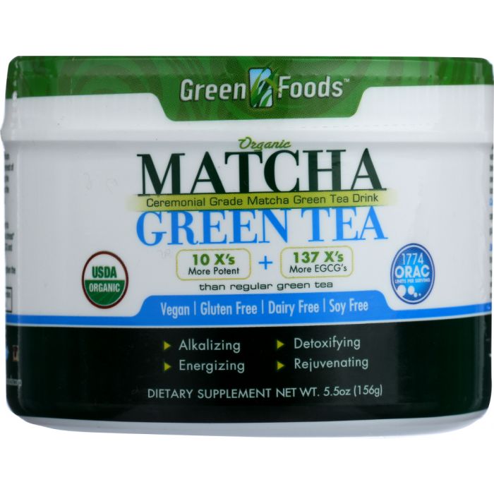 GREEN FOODS: Organic Matcha Green Tea, 5.5 oz