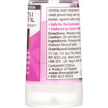 Load image into Gallery viewer, CRYSTAL BODY DEODORANT: Travel Stick Hypoallergenic Fragrance And Paraben Free, 1.5 oz
