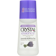 Load image into Gallery viewer, CRYSTAL BODY DEODORANT: Mineral Deodorant Roll-On Lavender &amp; White Tea, 2.25 oz
