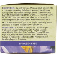 Load image into Gallery viewer, REVIVA LABS: Brown Spot Night Cream with Kojic Acid, 1.5 oz
