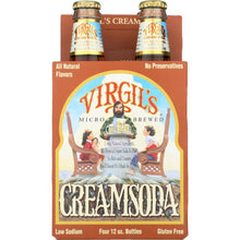 Load image into Gallery viewer, VIRGILS: Cream Soda Micro Brewed, 4 pack, 48 oz
