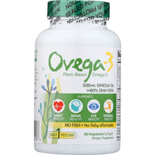 Load image into Gallery viewer, OVEGA-3: Plant Based Omega-3, 60 sg
