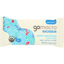 Load image into Gallery viewer, GOMACRO: MacroBar Protein Replenishment Peanut Butter, 2.3 oz
