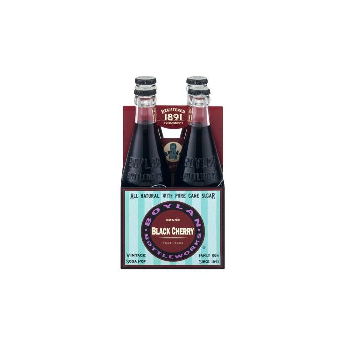 BOYLAN: Black Cherry Soda 4 Pack, 46.4