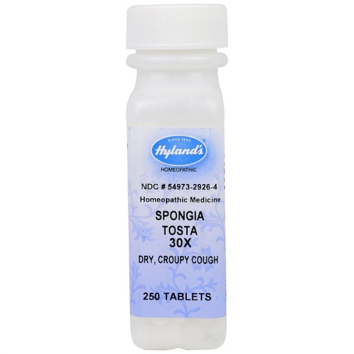 HYLAND: Spongia Tosta 30X, 250 tablets