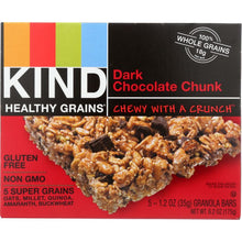 Load image into Gallery viewer, KIND: Healthy Grains Granola Bars Dark Chocolate Chunk 5 Count, 6.2 oz
