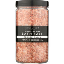 Load image into Gallery viewer, EVOLUTION SALT: Himalayan Pink Bath Salt Coarse Grind, 40 oz
