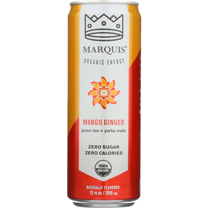 MARQUIS: Energy Drink Mango Ginger 12 oz