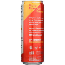 Load image into Gallery viewer, MARQUIS: Mango Ginger Energy Drink, 12 oz

