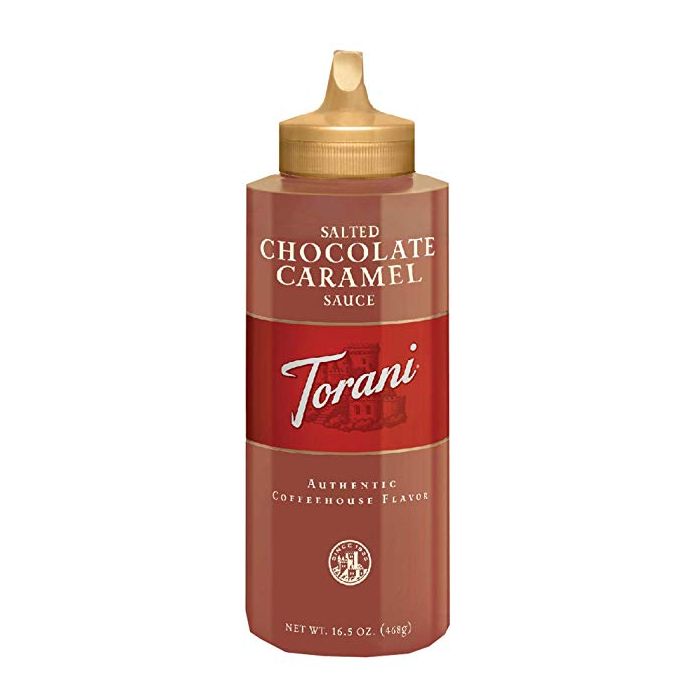 TORANI: Sauce Squeezed Salted Chocolate Caramel, 16.5 oz