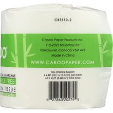 Load image into Gallery viewer, CABOO: 2-Ply Bathroom Tissue 550 Sheets, 1 Roll
