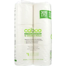 Load image into Gallery viewer, CABOO: 2-Ply Bathroom Tissue 300 Sheets, 12 Rolls
