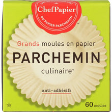 Load image into Gallery viewer, PAPER CHEF: Large Culinary Parchment Baking Cups, 60 Count
